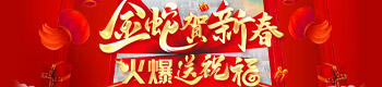 金蛇賀新春，火爆送祝福！