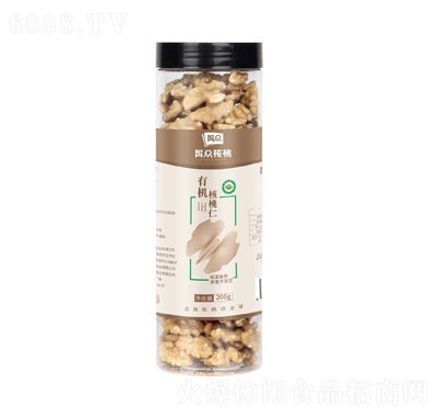 其眾有機(jī)核桃仁200g罐裝休閑零食堅(jiān)果炒貨