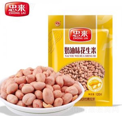 忠來(lái)奶油花生米120g追劇零食聚會(huì)小吃