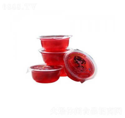 七彩云花玫瑰花果凍兒童零食批發(fā)