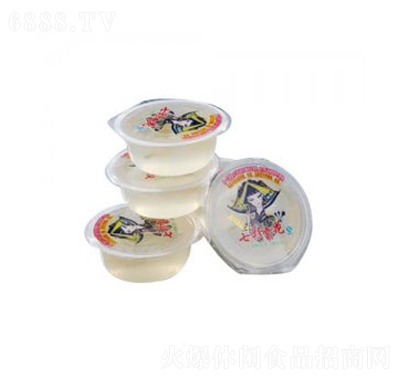 七彩云花茉莉花果凍休閑零食代理招商
