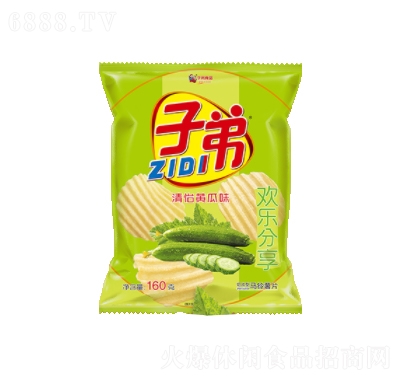 子弟切片型馬鈴薯片清怡黃瓜味膨化食品薯片休閑辦公