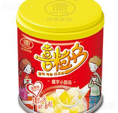 旺成200g喜粒多魔芋小甜品菠蘿味辦公室零食休閑食品招商