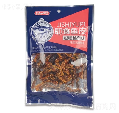 伊達(dá)65g燒烤味魚皮休閑追劇零食