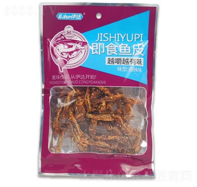 伊達(dá)65g香辣味魚皮休閑追劇零食