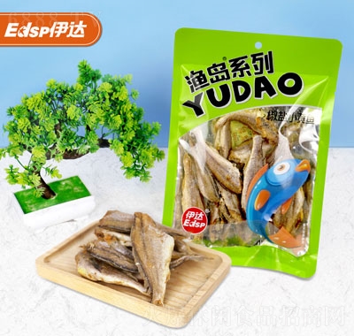 伊達(dá)75g椒鹽味小黃魚休閑追劇零食