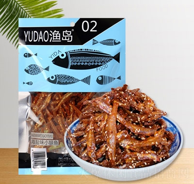 伊達(dá)88g海鹽味小銀魚休閑追劇零食