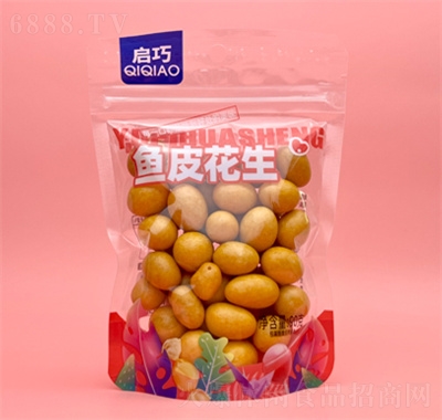 啟巧小白袋魚皮花生90g